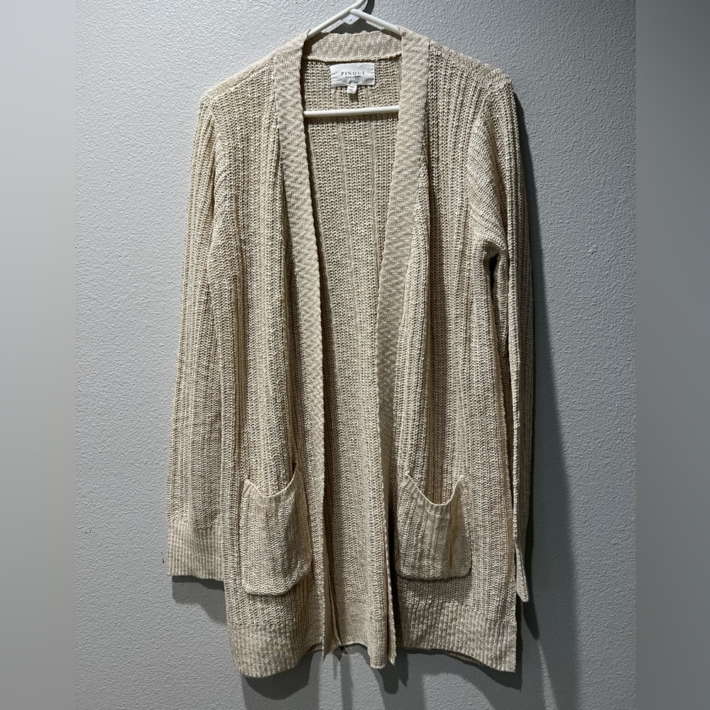 Stitch Fix Pinque brand open cardigan. Oatmeal color. Women’s size XL.